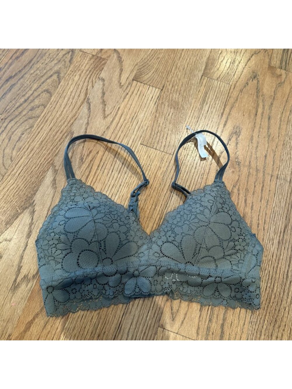 Aerie Green Lace Bra 32A New Wireless